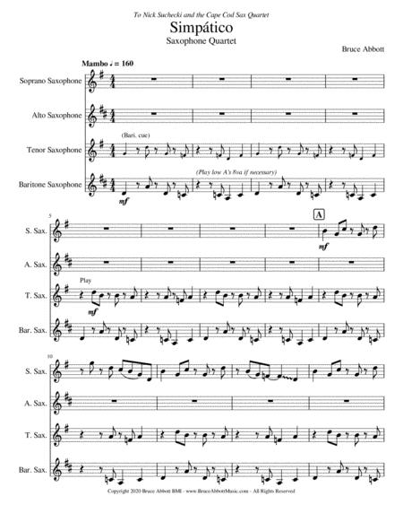 Simptico Saxophone Quartet Page 2