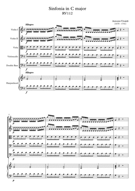 Sinfonia In C Major Rv112 Page 2