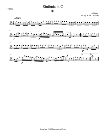 Sinfonia In C Movement Iii Page 2