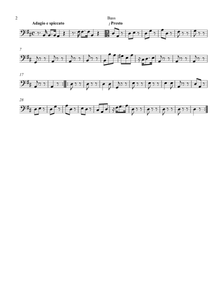 Sinfonia In D Major Page 2