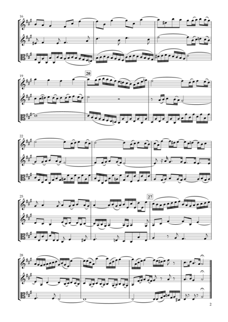 Sinfonia No 12 Bwv 798 For Two Violins Viola Page 2