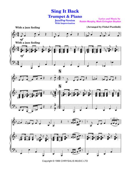 Sing It Back With Improvisation For Trumpet And Piano Video Page 2