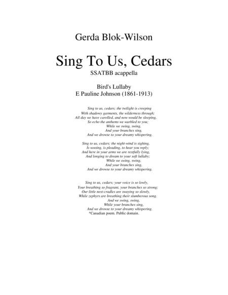 Sing To Us Cedars Page 2