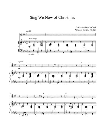 Sing We Now Of Christmas Violin Solo With Piano Accompaniment Page 2