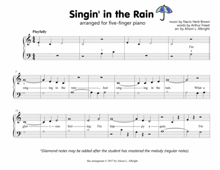 Singin In The Rain Easy Piano Page 2