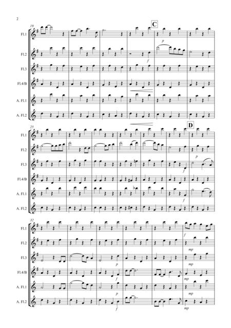 Singin In The Rain For Flute Quartet Page 2