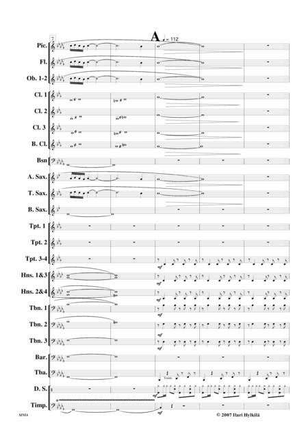 Sinia For Concert Band And Solo Trumpet Page 2