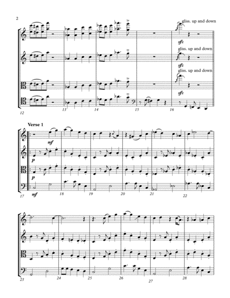 Sir Duke In C Major For String Quartet Page 2