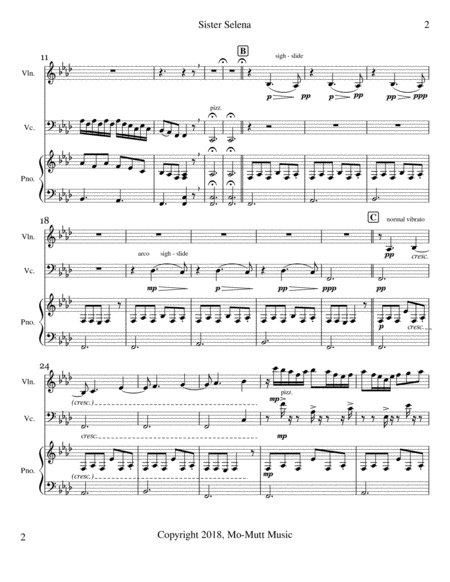 Sister Selenas Bluesy Minuet In F Minor Pt I Score And Parts Page 2