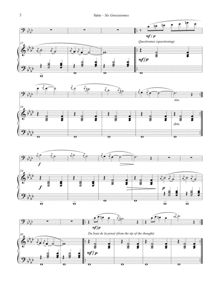 Six Gnossiennes For Euphonium Piano Page 2
