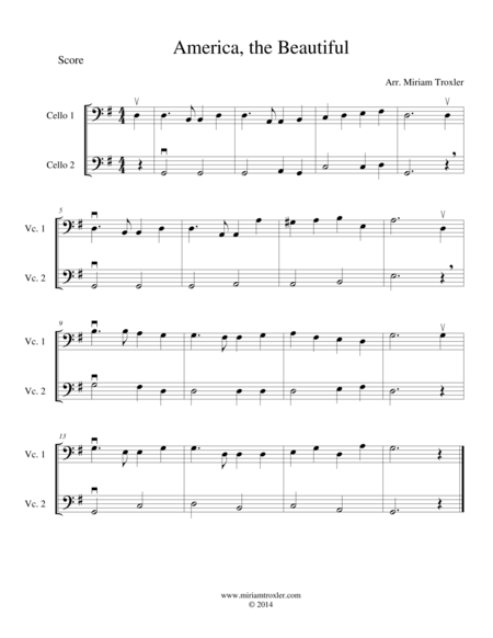 Six Patriotic Cello Duets Page 2