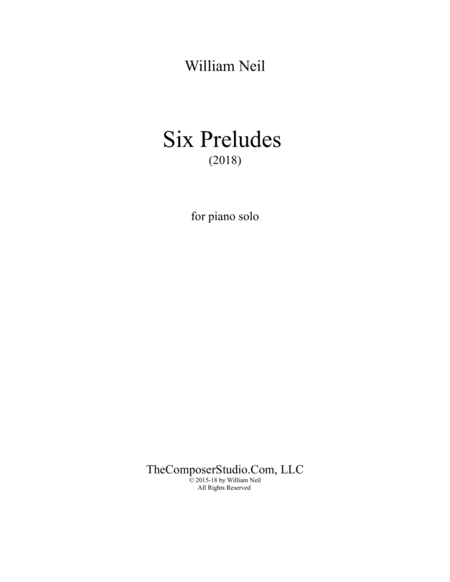 Six Preludes For Solo Piano Page 2