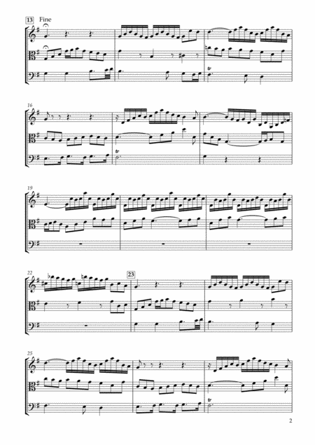 Six Schubler Chorales No 6 Bwv 650 Kommst Du Nun Jesu Von Himmel Herunter For String Trio Page 2