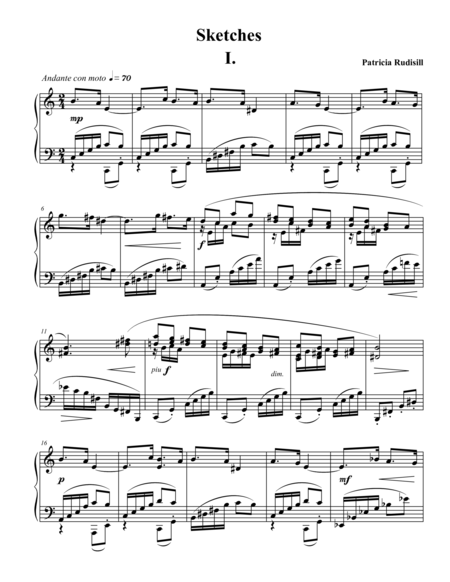 Sketches For Solo Piano Page 2