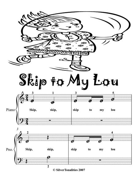 Skip To My Lou Beginner Piano Sheet Music Page 2