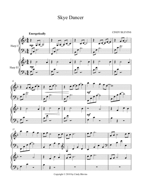 Skye Dancer Arranged For Harp Duet Page 2