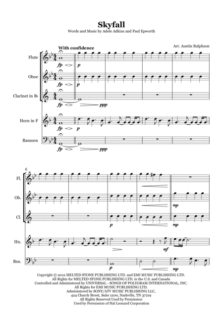 Skyfall Wind Quintet Page 2