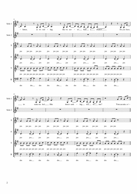 Skyscraper Satb A Cappella Page 2