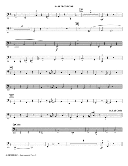 Sleigh Ride Arr Mark Brymer Bass Trombone Page 2