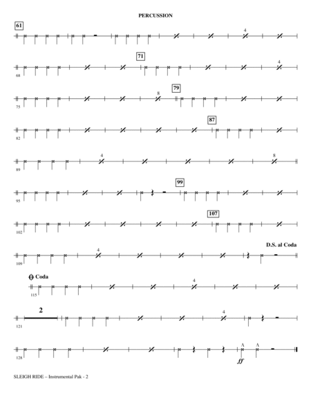 Sleigh Ride Arr Mark Brymer Percussion Page 2