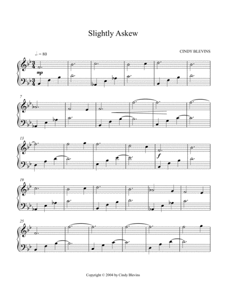 Slightly Askew An Original Piano Solo From My Piano Book Slightly Askew Page 2