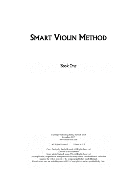 Smart Violin Method Book One Page 2