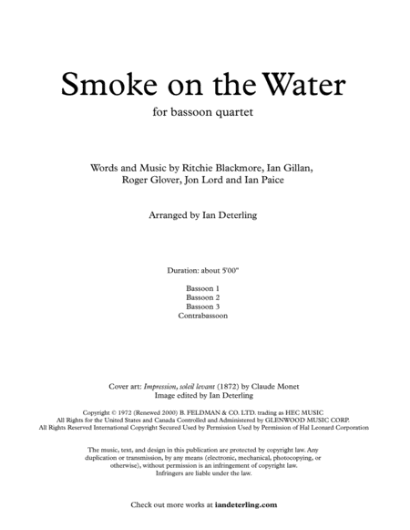 Smoke On The Water For Bassoon Quartet Page 2