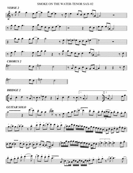 Smoke On The Water Tenor Sax Page 2