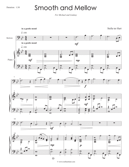 Smooth And Mellow Baritone Euphonium Solo Advanced Beginner Junior Level Page 2