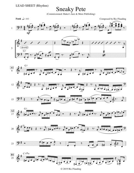 Sneaky Pete Lead Sheet Rhythm Page 2