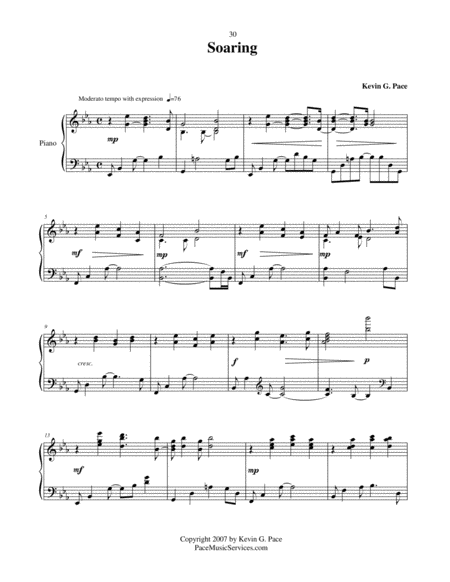 Soaring Original Piano Solo Page 2