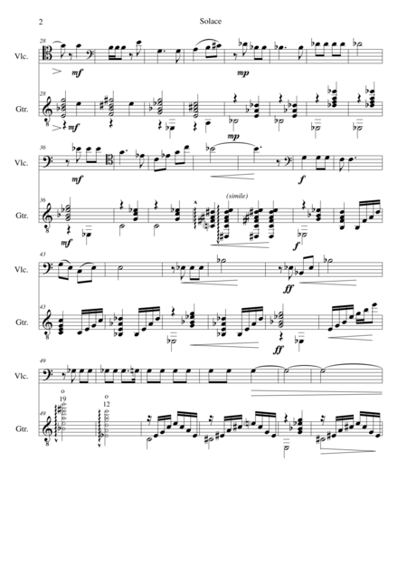 Solace For Cello And Guitar Page 2