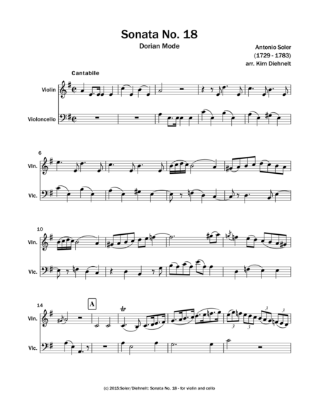 Soler Sonata No 18 For Violin And Cello Page 2