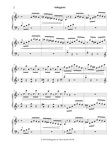 Solfeggietto C P E Bach Piano Solo Page 2