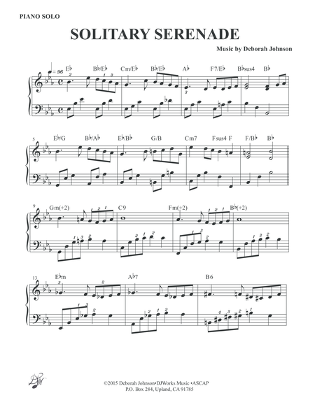 Solitary Serenade Piano Solo Page 2