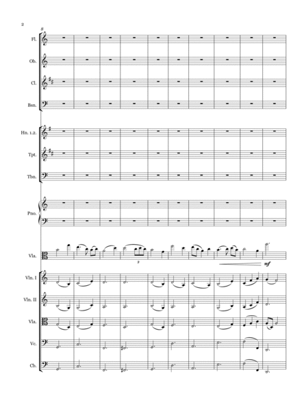Solitude For Viola And Chamber Orchestra Page 2