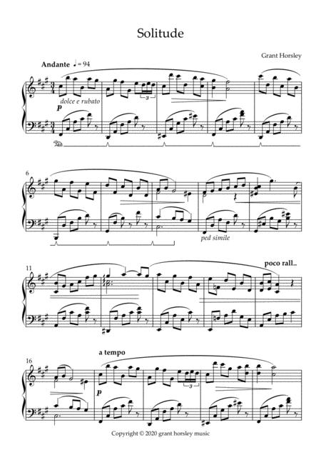 Solitude Solo Piano Page 2