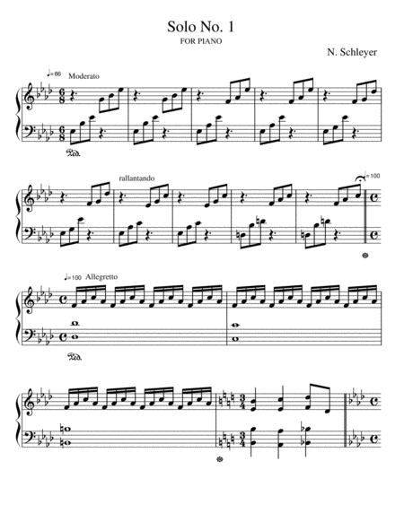 Solo No 1 For Piano Page 2