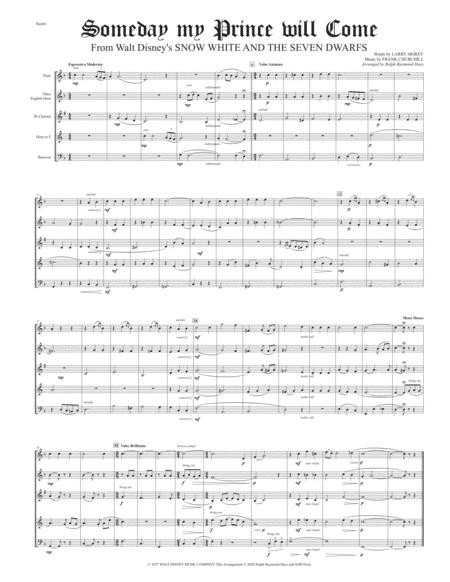 Some Day My Prince Will Come For Woodwind Quintet Page 2