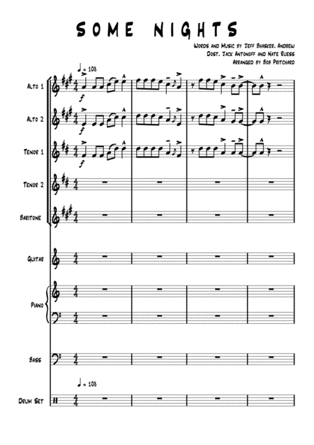 Some Nights For Saxophone Quintet And Rhythm Page 2