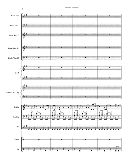 Somebody Somewhere Chicago Full Score Set Of Parts Page 2