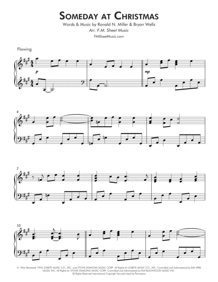 Someday At Christmas Intermediate Lyrical Piano Page 2