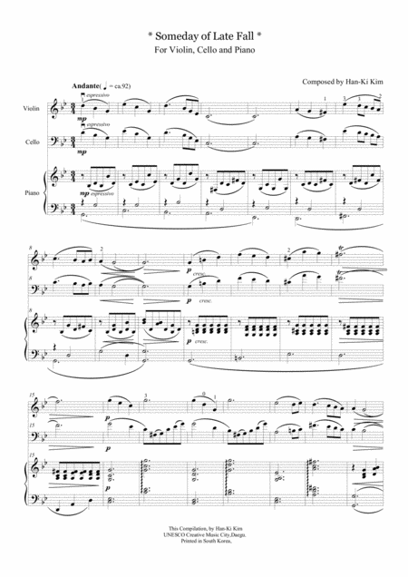 Someday Of Late Fall For Piano Trio Page 2