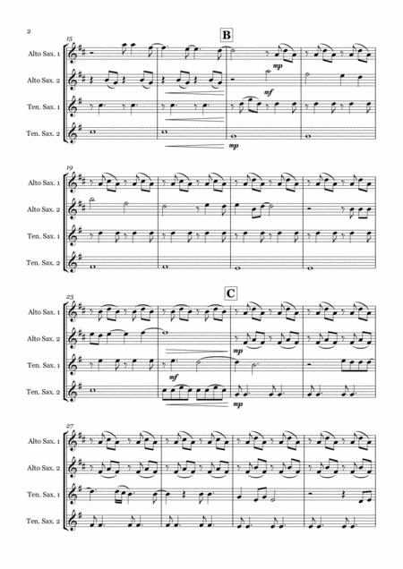 Someone Like You By Adele Saxophone Quartet Aatt Page 2