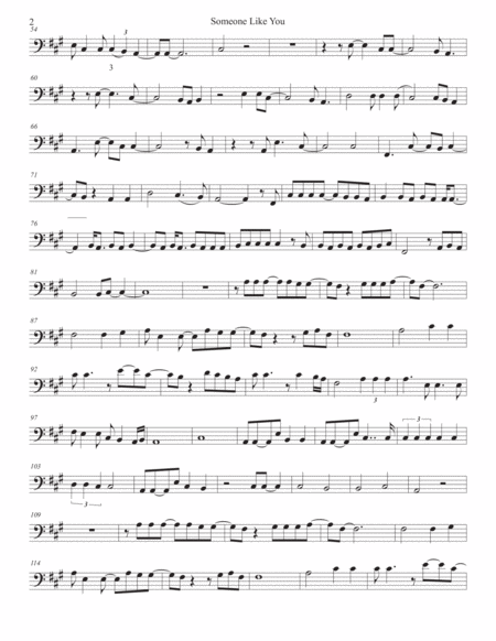 Someone Like You Original Key Euphonium Page 2