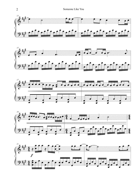 Someone Like You Short Piano Solo Page 2