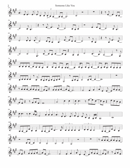 Someone Like You Trumpet Page 2