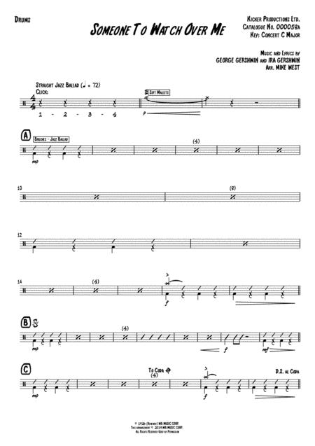 Someone To Watch Over Me Drums Page 2