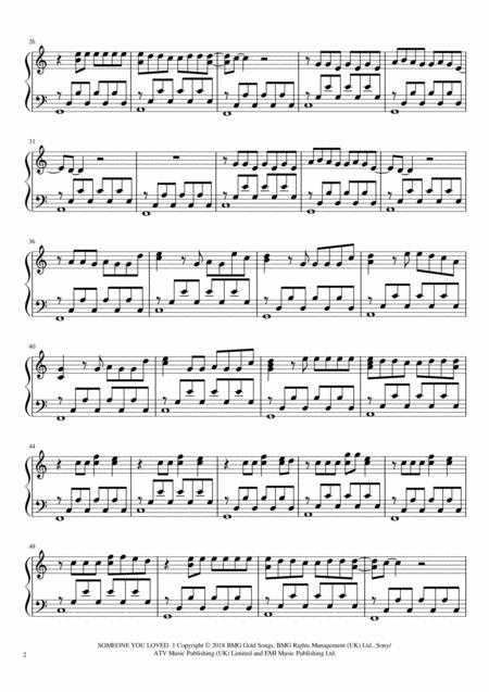 Someone You Loved Lewis Capaldi Piano Page 2