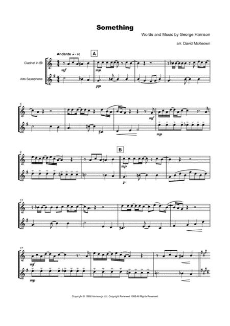 Something By The Beatles For Clarinet And Alto Saxophone Duet Page 2